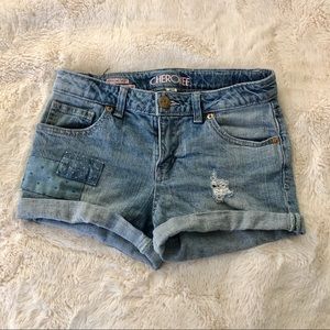 Distressed boyfriend Jean shorts